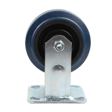 5 inches heavy duty  flat plate rigid elastic casters